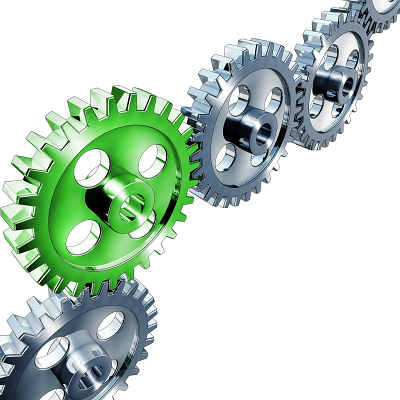 金色金屬齒輪 工業美學的矢量藝術與無限可能